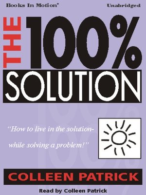 cover image of The 100% Solution